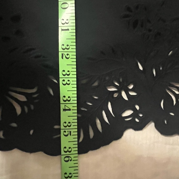 Ann Taylor Navy Laser Cut Scalloped Hem Shift Dress, size 2 - Picture 8 of 8